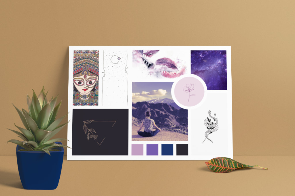 moodboard identité visuelle Shama Devi