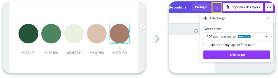 Création page palette couleurs - fichier terminé pdf - Marie-Ange Vollard