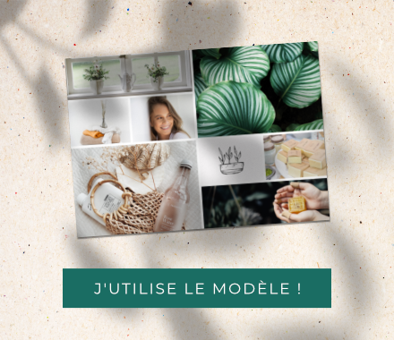 Template Canva grille d'images