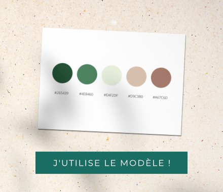 Template Canva palette couleurs logo