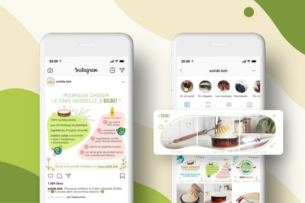 Projet visuels Instagram Solide !